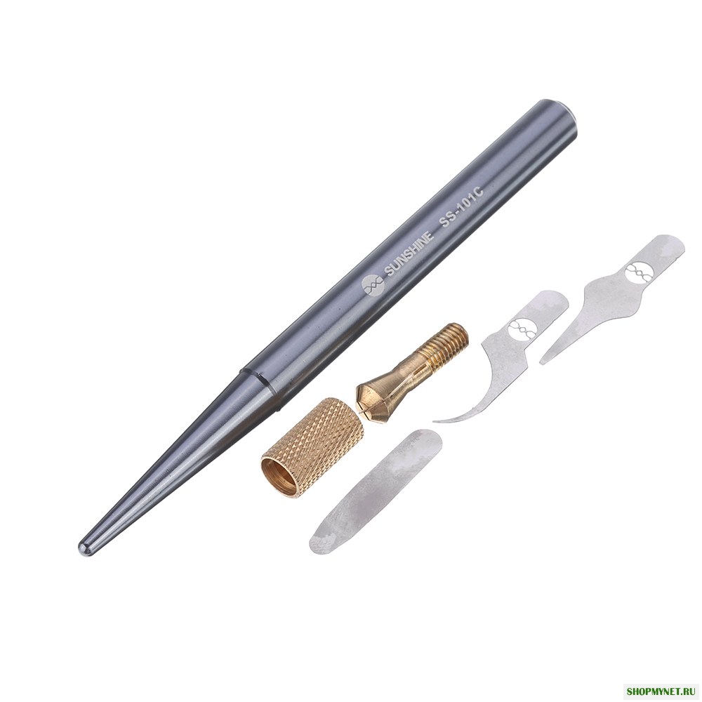 SS-101C Handword Полированный чип мобильного телефона Расширенный ремонт Инструмент Набор Материнская плата BGA Очистка клея Соскоб Прай Набор